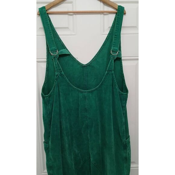 We the free womens xl corduroy jumpsuit emerald green - Picture 4 of 8